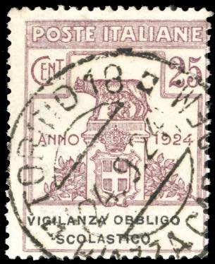 VIGILANZA OBBLIGO SCOLASTICO 1924 ... 