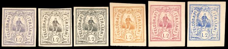 1864 - 10 cent. Telegrafi ... 