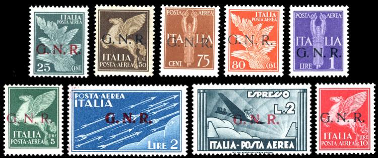 1944 - Soprastampati G.N.R., ... 