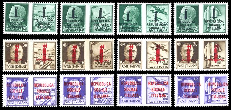 1944 - Soprastampati su due ... 