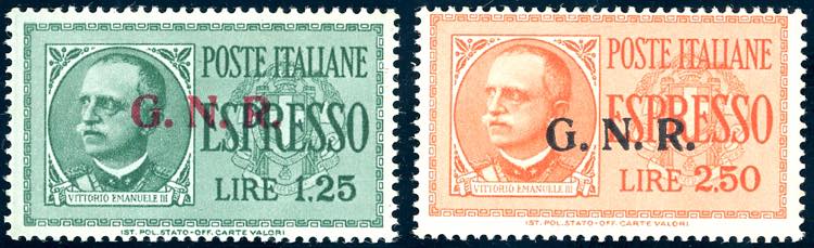 1944 - Soprastampati G.N.R. ... 