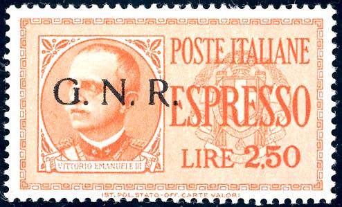 1943 - 2,50 lire, soprastampa ... 