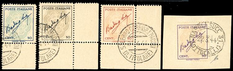 1944 - Badoglio, serie completa, ... 