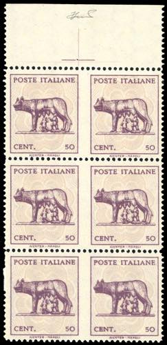 1943 - 50 cent. Lupa di Bari, ... 