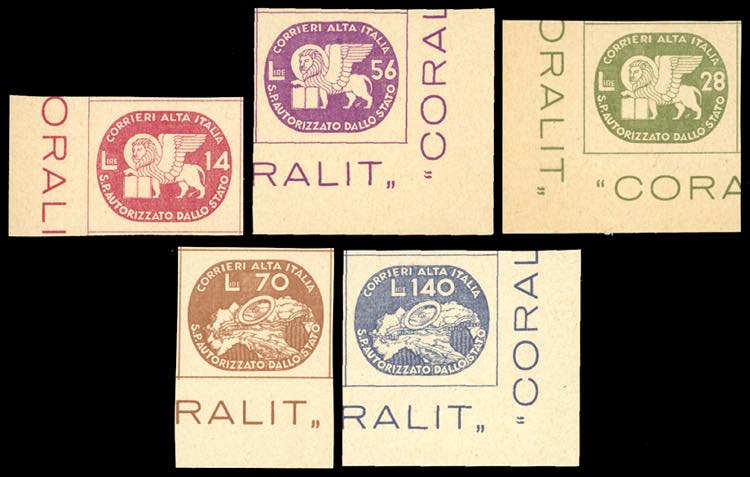 CORALIT 1945 - Leone e ruota di ... 