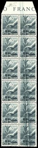 1945 - 40 cent. Democratica (546), ... 