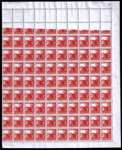 1945 - 4 lire Democratica, foglio ... 