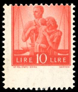 1947 - 10 lire arancio ... 