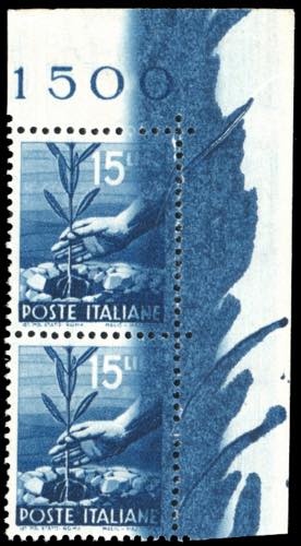 1945 - 15 lire Democratica (560), ... 