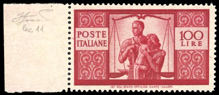 1946 - 100 lire Democratica, dent. ... 