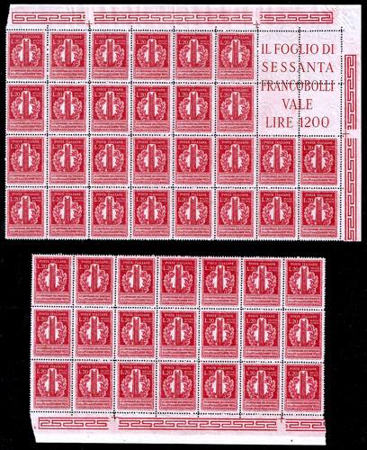 1949 - 20 lire Volta (611), due ... 