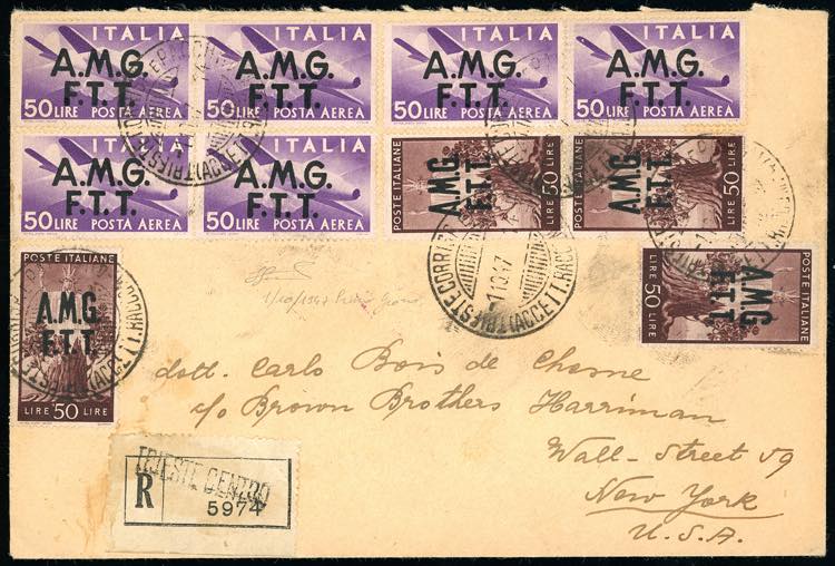 POSTA AEREA 1947 - 50 lire ... 