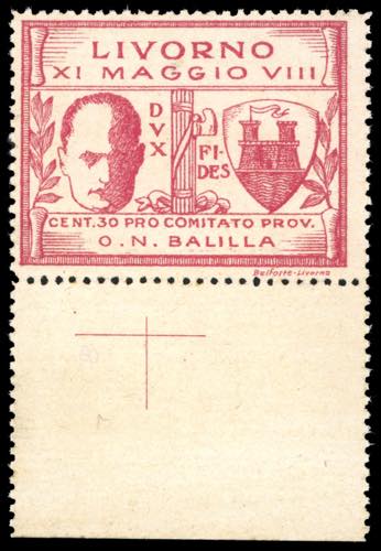 LIVORNO 1930 - 30 cent. Mussolini ... 