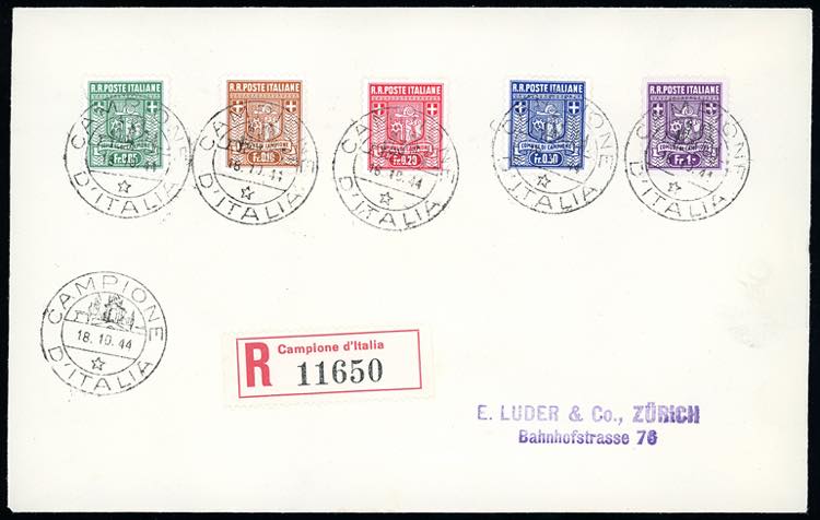 CAMPIONE DITALIA 1944 - Stemma, ... 