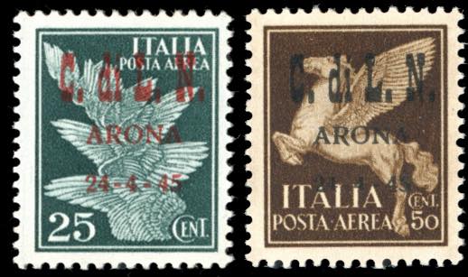 ARONA POSTA AEREA 1945 - 25 cent. ... 