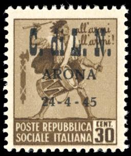 ARONA 1945 - 30 cent. bruno, ... 
