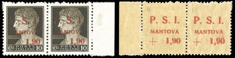 MANTOVA 1945 - 1,90 lire su 10 ... 