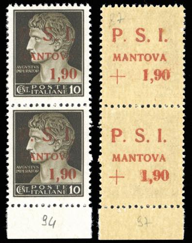 MANTOVA 1945 - 1,90 lire su 10 ... 