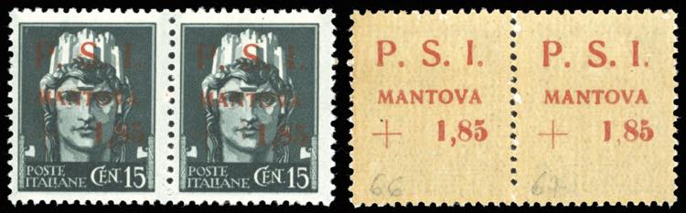 MANTOVA 1945 - 1,85 lire su 15 ... 