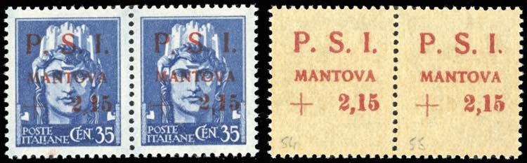 MANTOVA 1945 - 2,15 lire su 35 ... 