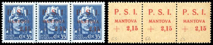 MANTOVA 1945 - 2,15 lire su 35 ... 