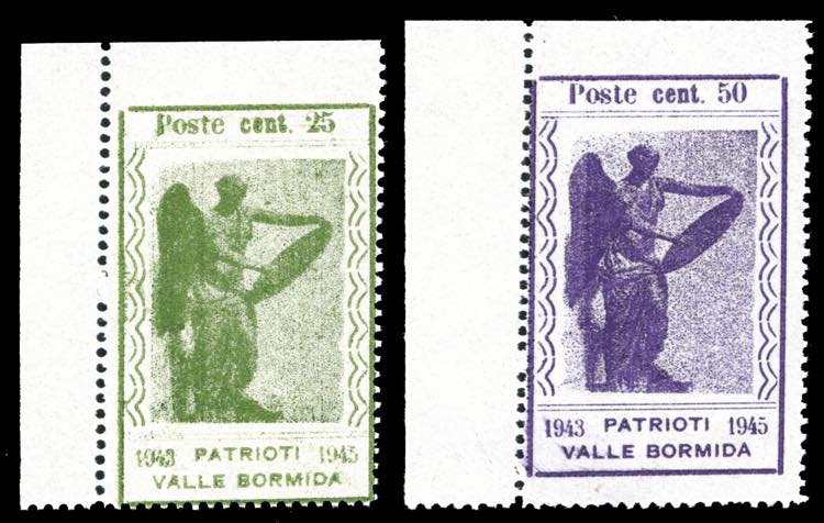 VALLE BORMIDA 1945 - 25 cent. e 50 ... 