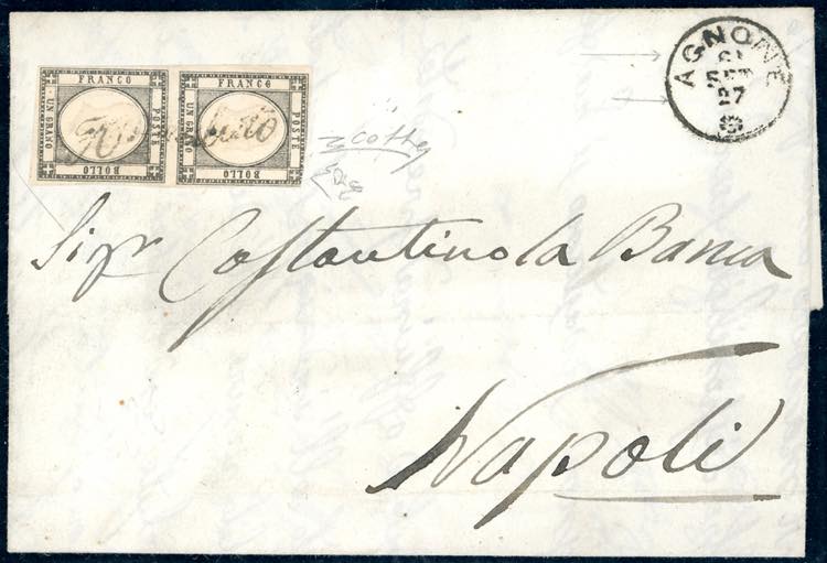 AGNONE, svolazzo + cerchio piccolo ... 