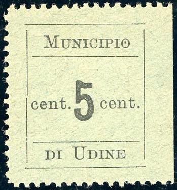 UDINE 1918 - 5 cent. (1), gomma ... 