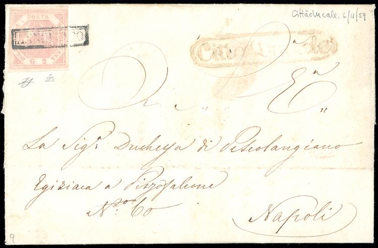 CITTA DUCALE, annullato + ovale ... 