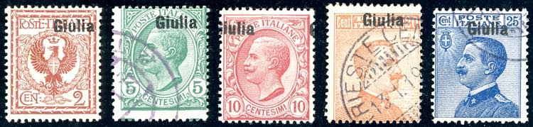 VENEZIA GIULIA 1918/19 - Cinque ... 