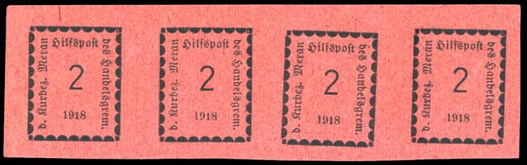 MERANO 1918 - 2 h. rosa (1), ... 