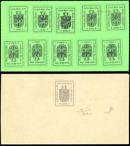 MERANO FOGLIETTI 1918 - 2 h. verde ... 