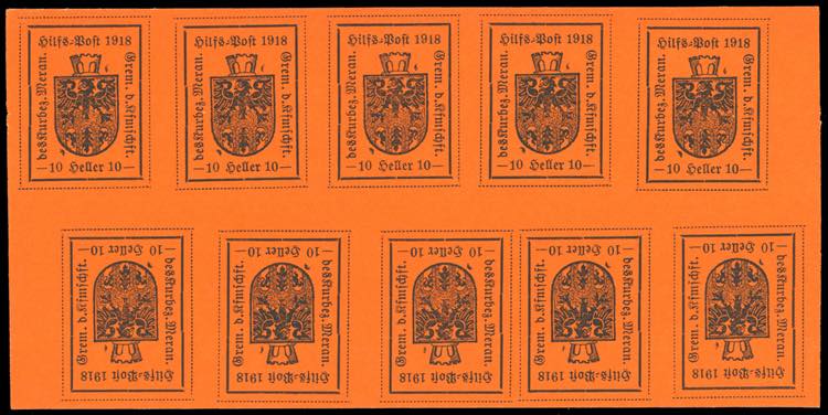 MERANO FOGLIETTI 1918 - 10 h. ... 