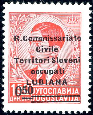 LUBIANA 1941 - 0,50 SU 1,50 d. ... 