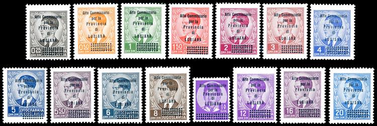 LUBIANA 1941 - Soprastampati Alto ... 