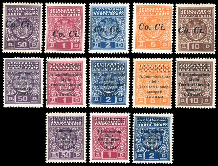 LUBIANA SEGNATASSE 1941 - Prima, ... 