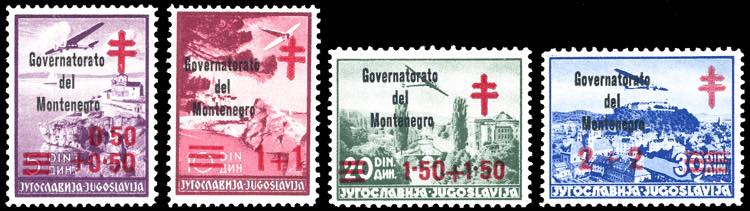 MONTENEGRO 1942 - Croce Rossa, ... 