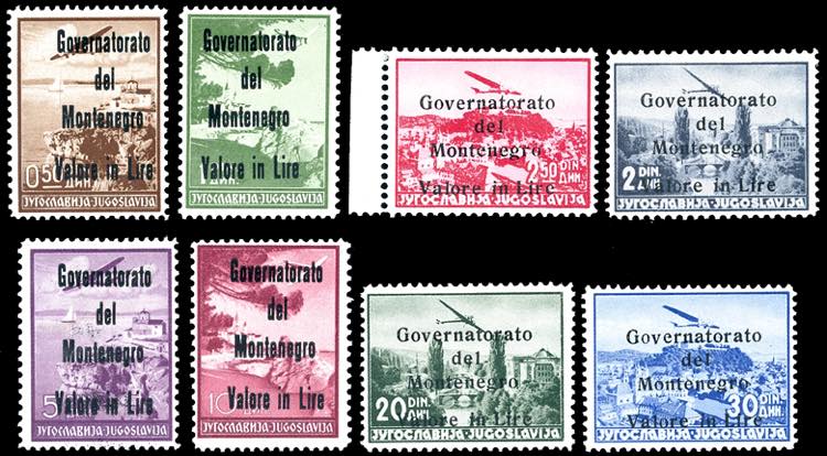 MONTENEGRO POSTA AEREA 1942 - ... 