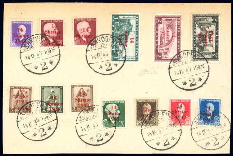 OCCUPAZIONE TEDESCA ALBANIA 1943 - ... 