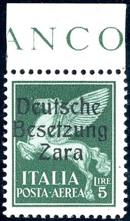 OCCUPAZIONE TEDESCA ZARA POSTA ... 