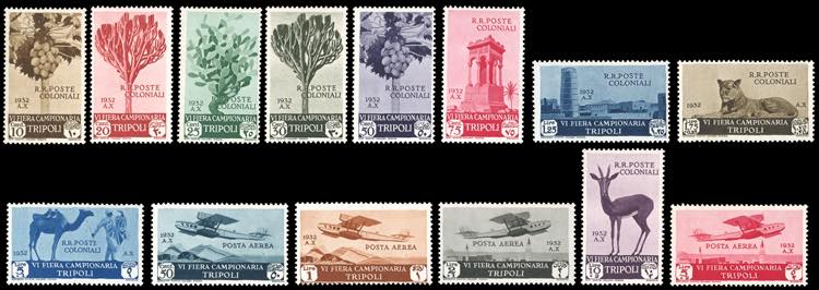 1932 - VII Fiera di Tripoli, serie ... 