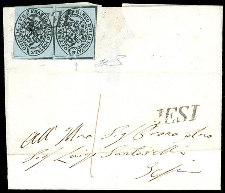 1852 - 1/2 baj grigio azzurro ... 