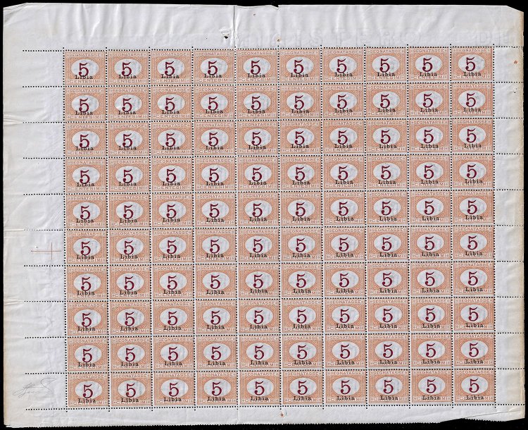 SEGNATASSE 1915 - 5 cent. arancio, ... 