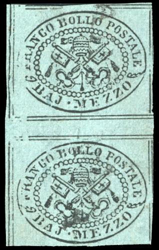 1852 - 1/2 b. grigio verdastro, ... 