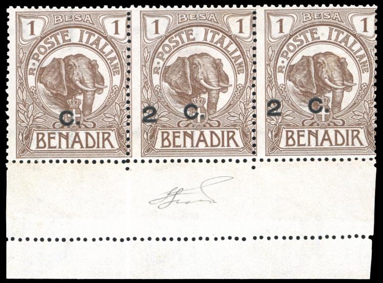 1907 - 2 cent. su 1 b. (10), ... 