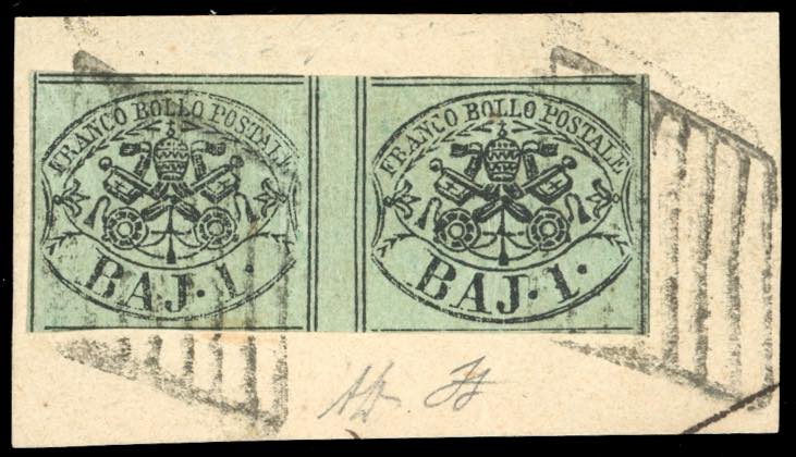 1852 - 1 baj verde grigiastro, ... 