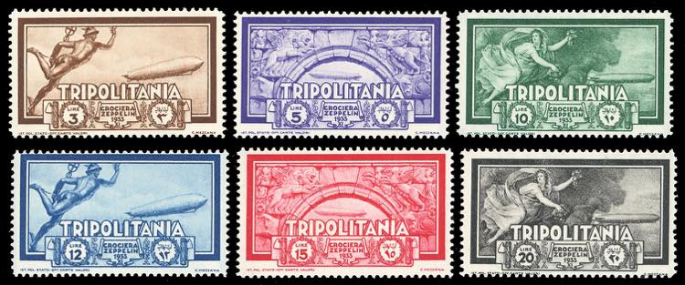 POSTA AEREA 1933 - Zeppelin, serie ... 