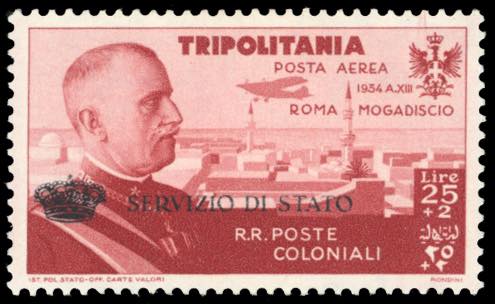 SERVIZIO AEREO 1934 - 25 + 2 lire ... 