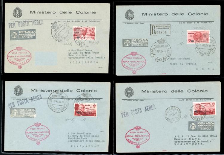 SERVIZIO AEREO 1934 - 25 + 2 lire ... 