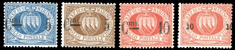 1892 - Soprastampati, serie ... 